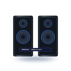 PreSonus Eris E3.5 3.5-Inch Near Field Powered Studio Monitors (Pair)
